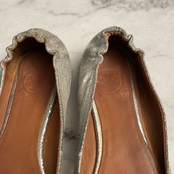 Tory Burch Reva Espadrilles Silver size 8 - Picture 2 of 3